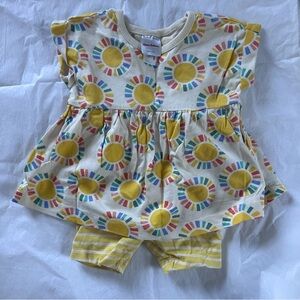 Hanna Andersson Sunburst Tunic Top and Shorts